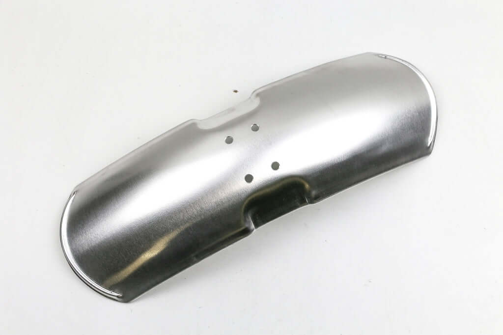 BMW R nineT aluminum front fender, mounts under fork stabilizer, length 380mm, width 114mm