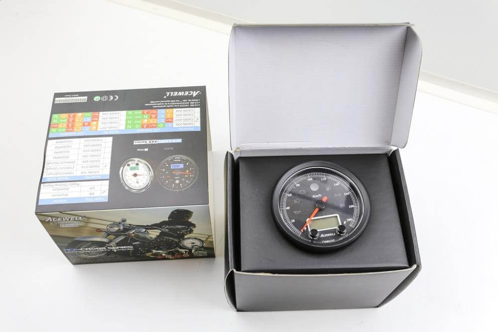 Tachimetro Acewell CA085 con indicatore di velocità nero