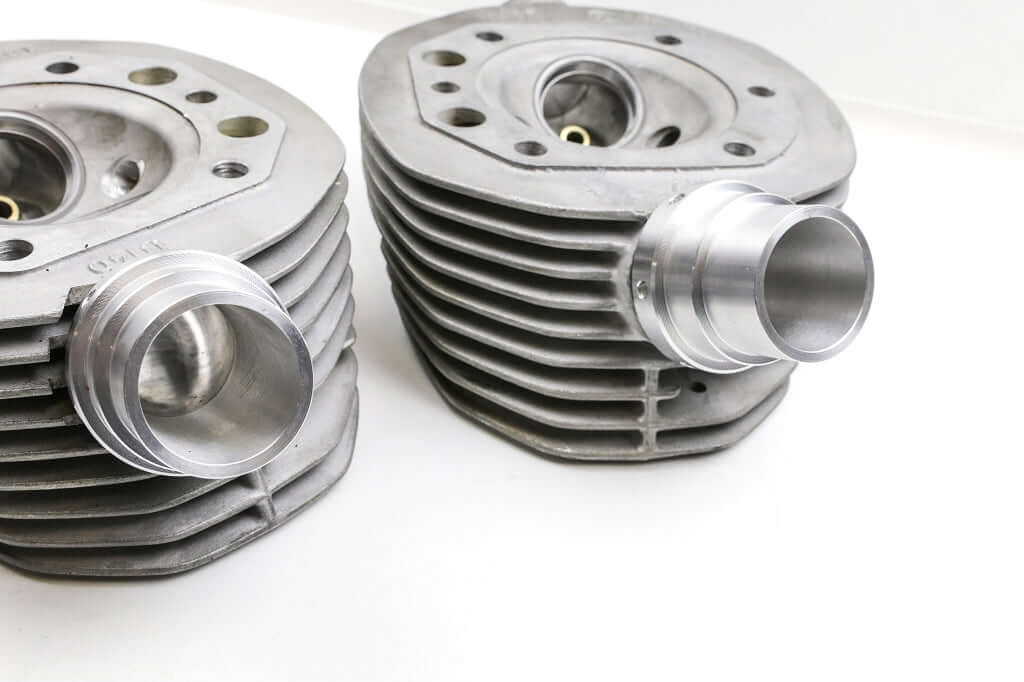 Collettori di aspirazione (coppia) M42 in alluminio per carburatori Dell'Orto da 38 mm