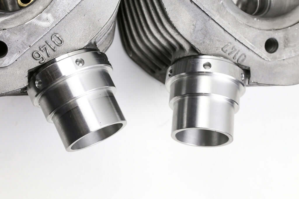 Collettori di aspirazione (coppia) M42 in alluminio per carburatori Dell'Orto da 38 mm