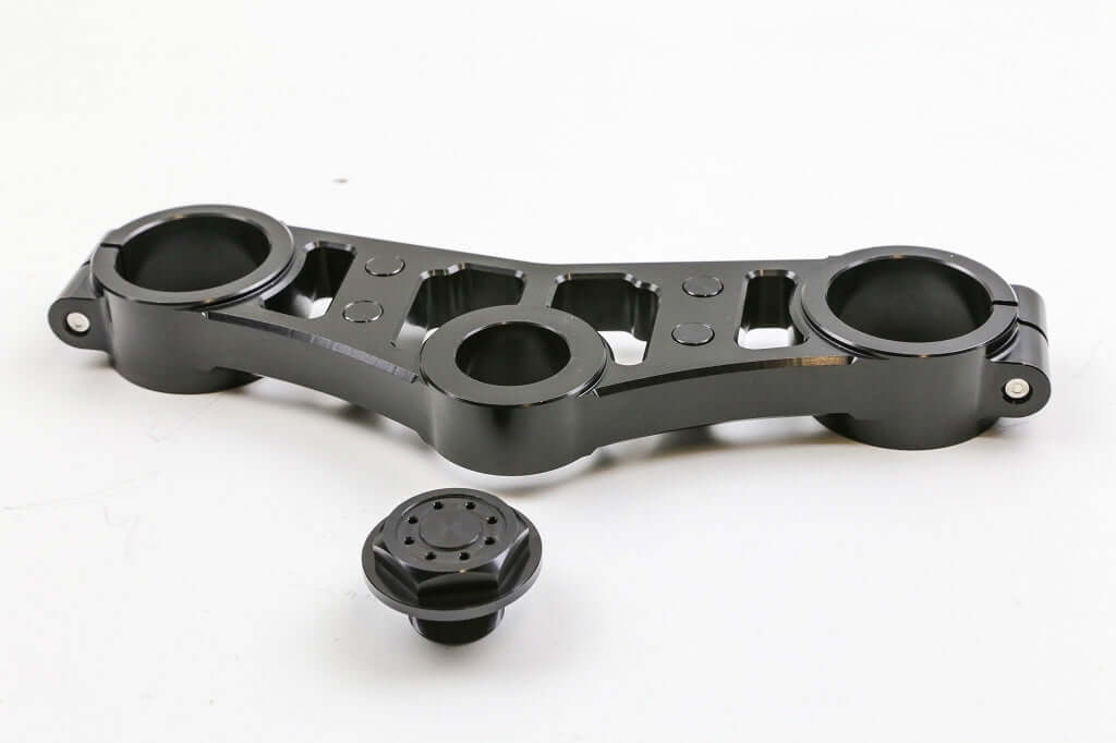 BMW R80R R100R Paralever 41mm triple clamp for clip-on handlebars with TÜV approval