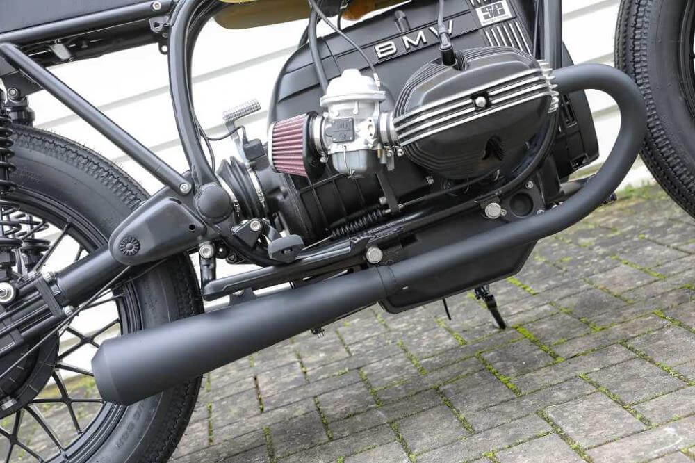 BMW R75 R80 R90 R100 Twinshock 2-2 Bobber Komplettanlage mit ABE
