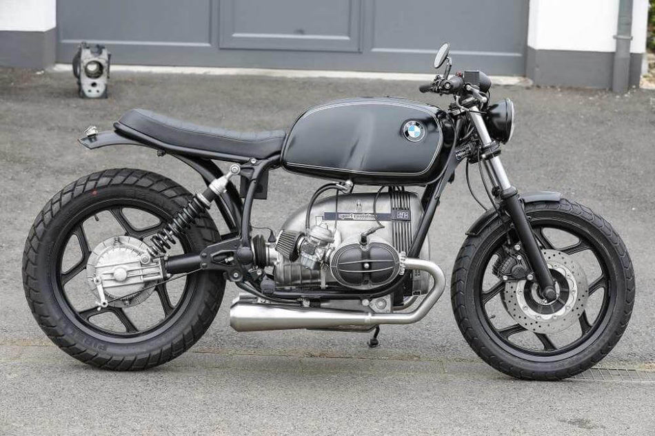 BMW R80 R100 Monolever Bobber Short 2-2 Komplettanlage mit ABE
