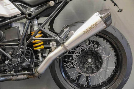 Scarico Arrow X-Kone Slip-on per BMW R nineT 14-20, montaggio basso con omologazione ABE