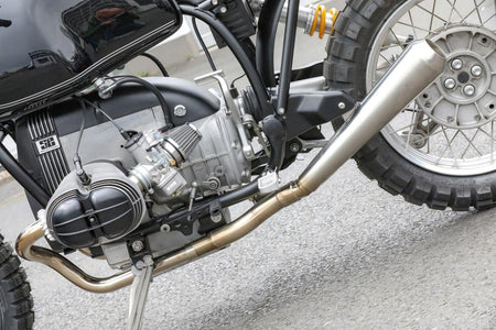 Impianto di scarico 2-1 Paralever per BMW R80R R100R /GS con omologazione ABE