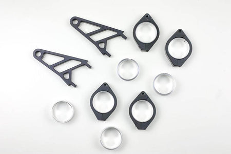 CNCアルミ製ランプホルダーセット 38-41mm径用 ロングタイプ ブラック