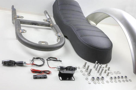 Kit di conversione codone BMW R80R R100R Paralever monoposto con gradino, autoportante, con omologazione TÜV
