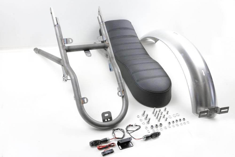 BMW R45 R65 Twinshock 2-person stepped seat tail conversion kit with TÜV approval