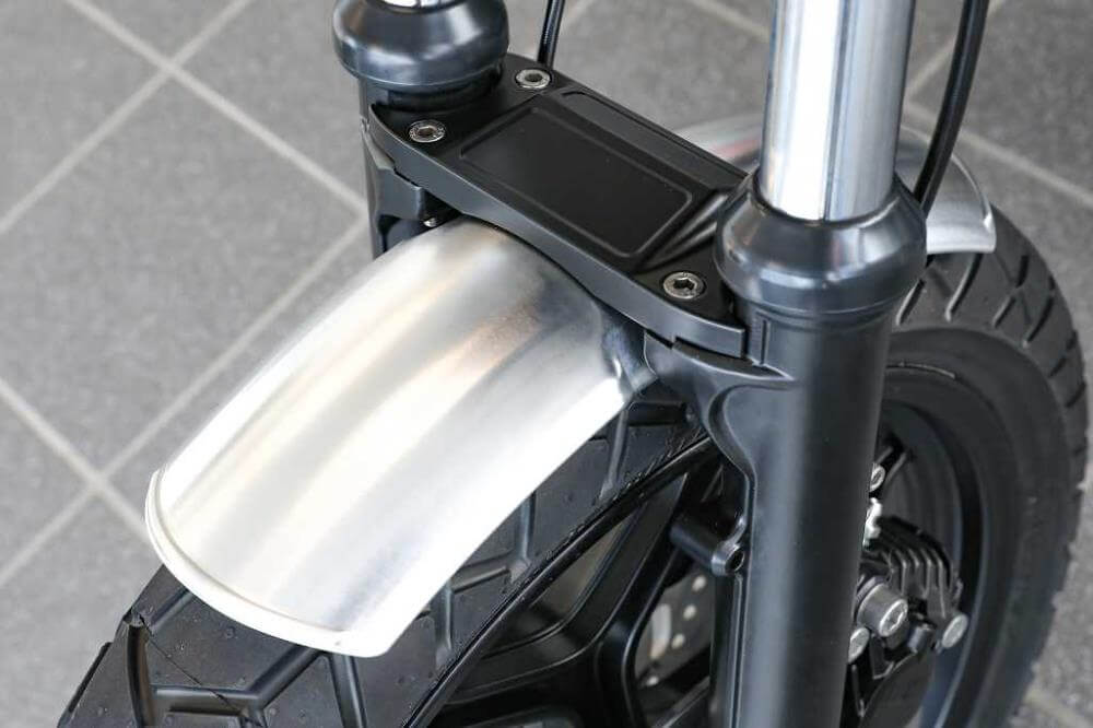 BMW R65 R80 R100 モノレバー用 CNC削り出しフォークスタビライザー＆フェンダーキット