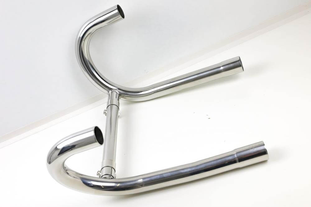Collecteur d'échappement BMW R65 Monolever 35 mm vers 38 mm