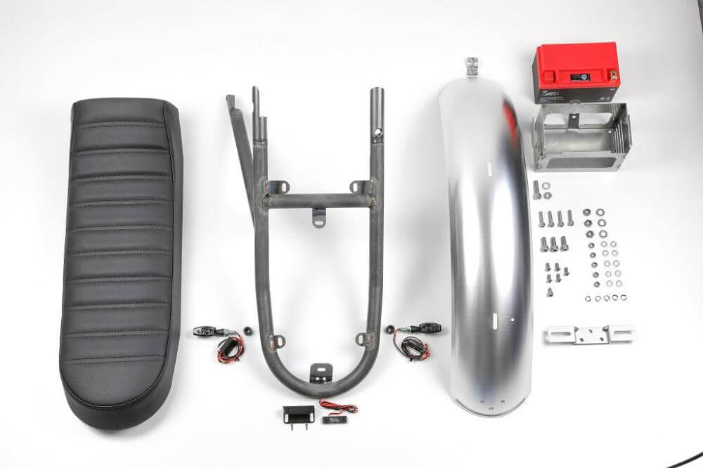 Kit de transformation arrière pour BMW R80R R100R Paralever, version roadster 2 places, avec homologation TÜV