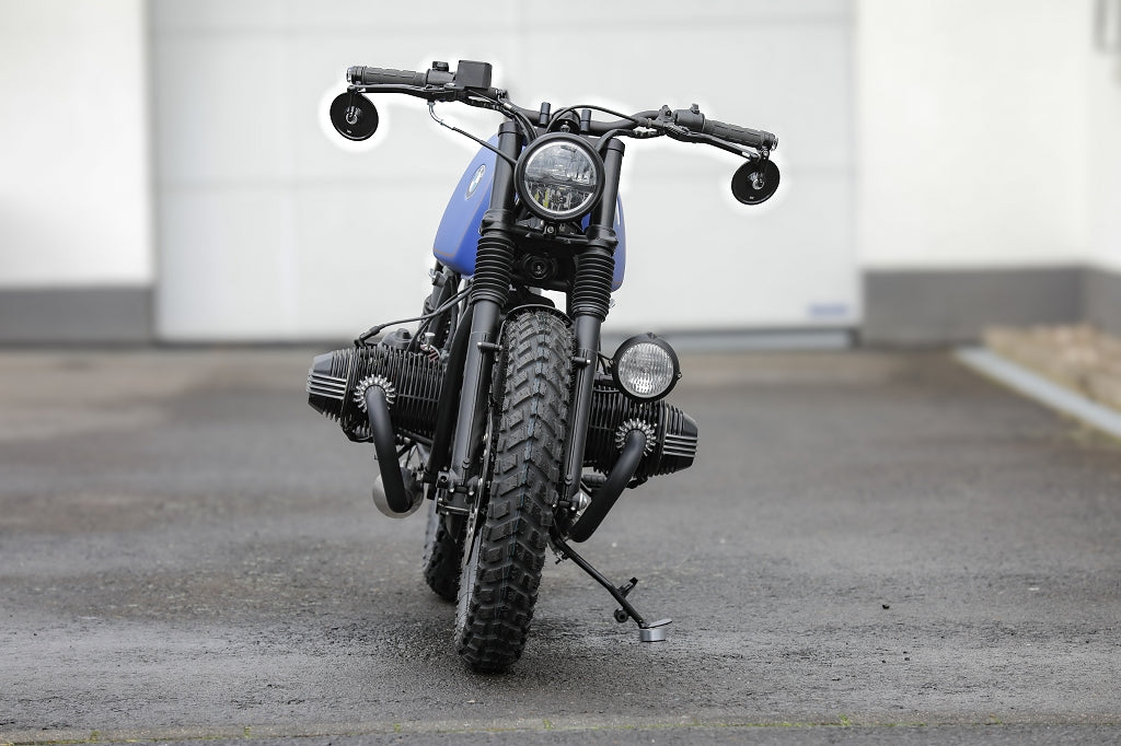 CNC-machined auxiliary headlight bracket for BMW R65 R80 R100