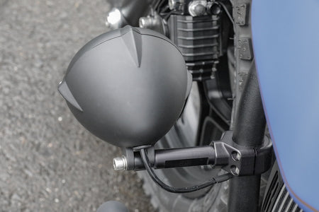 CNC-machined auxiliary headlight bracket for BMW R65 R80 R100